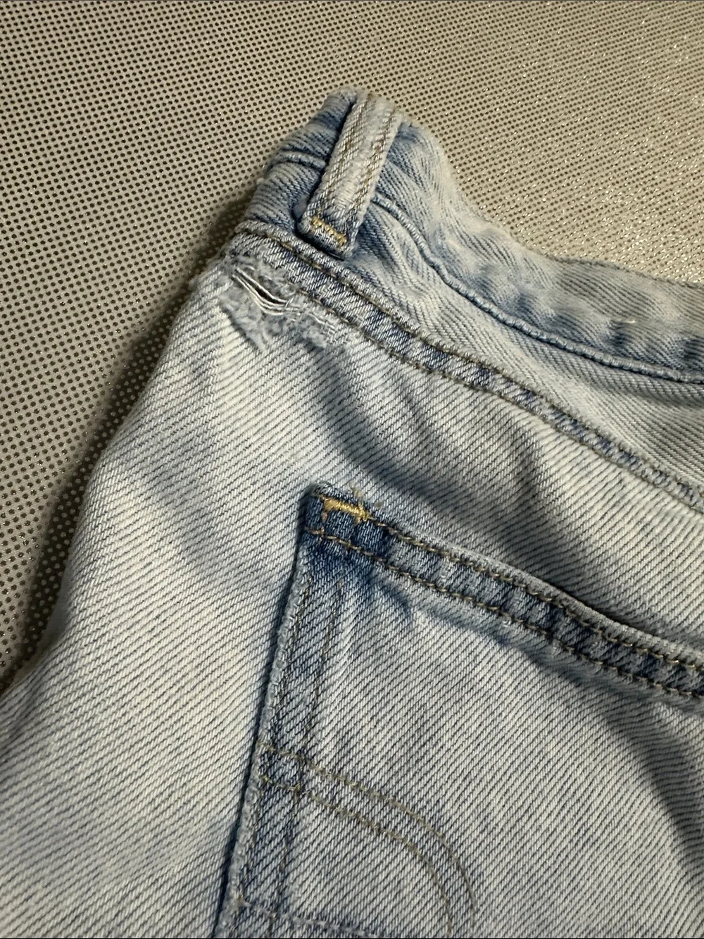American Eagle Light Blue Distressed Denim Women’s Shorts